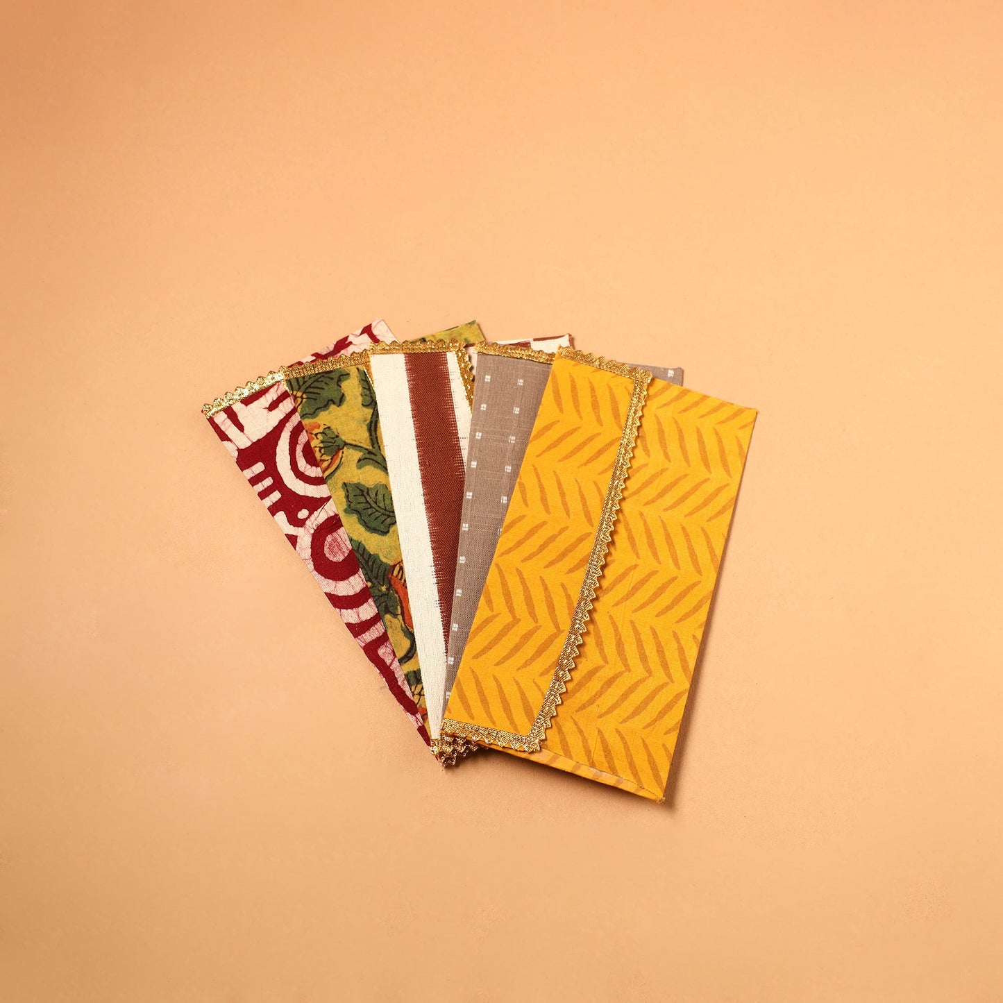  Handmade Fabric Envelope (Assorted Set of 5)