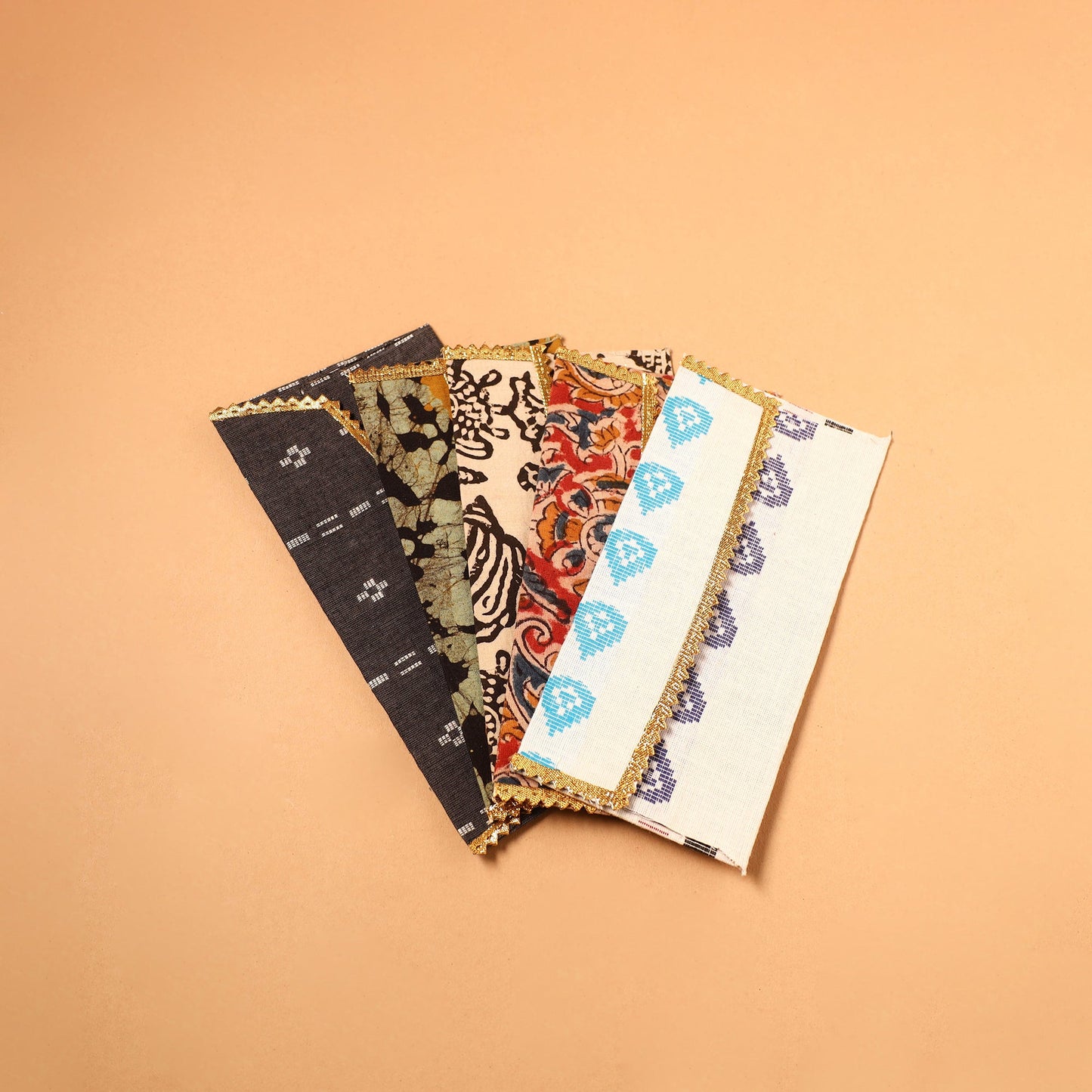  Handmade Fabric Envelope (Assorted Set of 5)