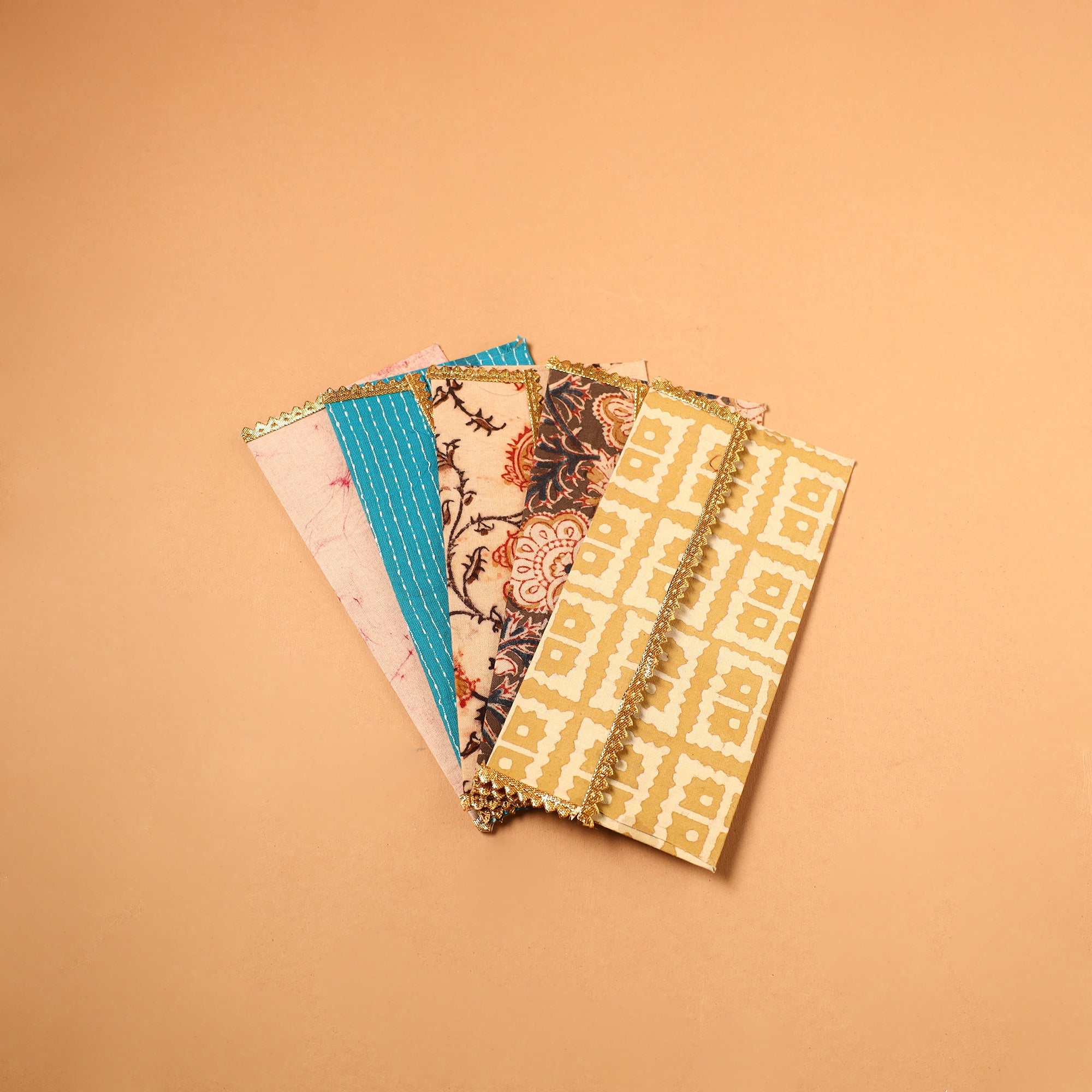  Handmade Fabric Envelope (Assorted Set of 5)
