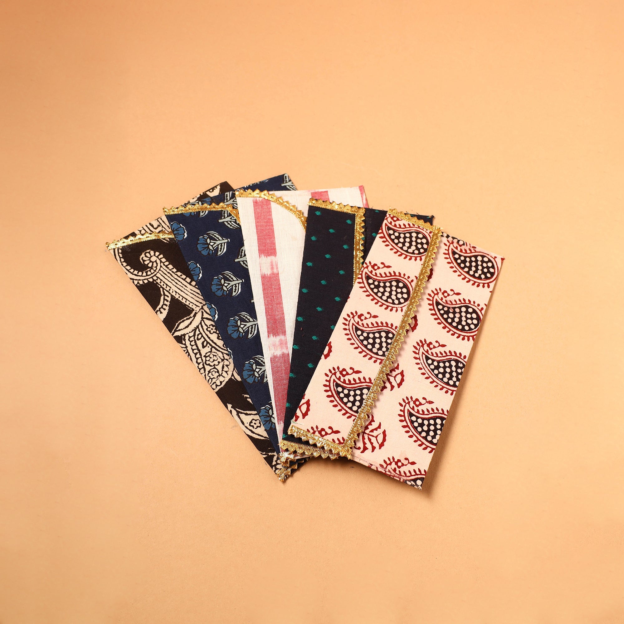  Handmade Fabric Envelope (Assorted Set of 5)