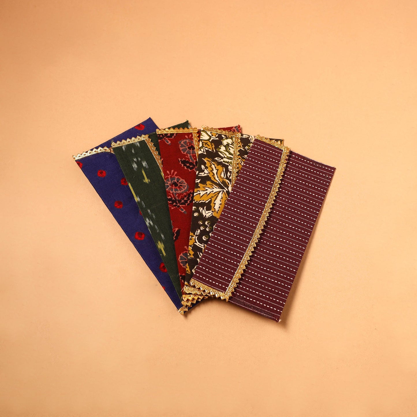  Handmade Fabric Envelope (Assorted Set of 5)