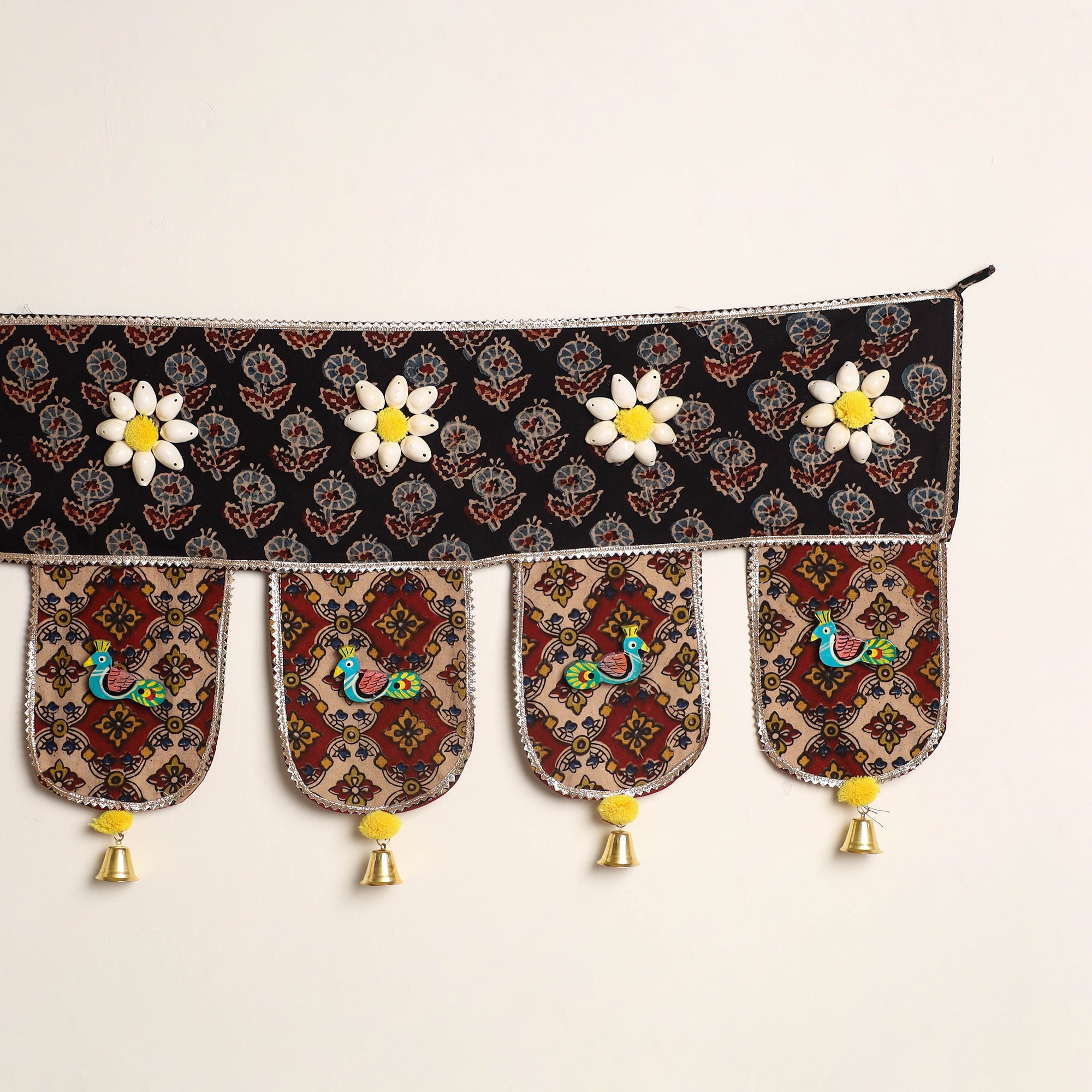 Handmade fabric toran for festive decor 02 - handcrafted