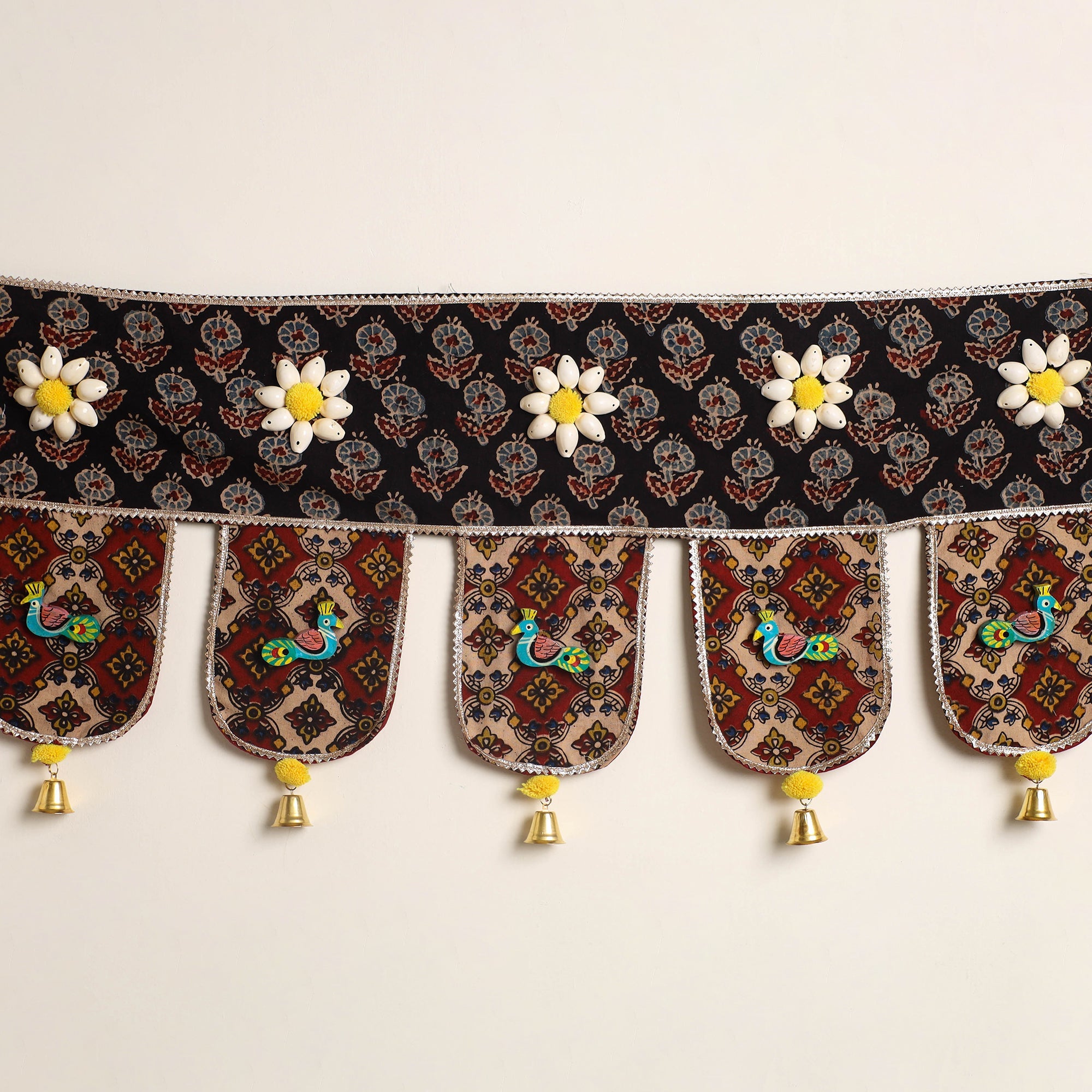 Handmade fabric toran for festive decor 02 - handcrafted