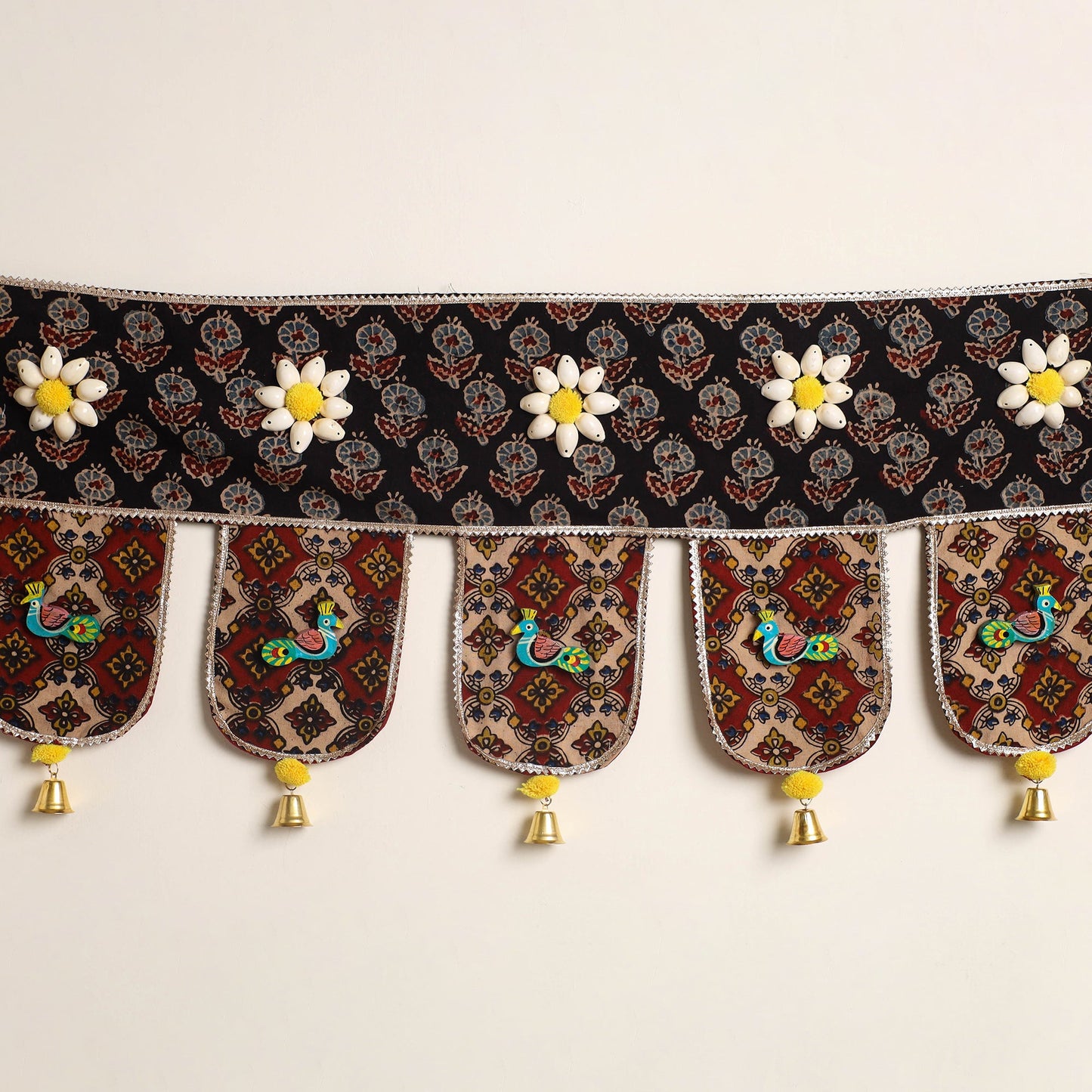 Handmade fabric toran for festive decor 02 - handcrafted