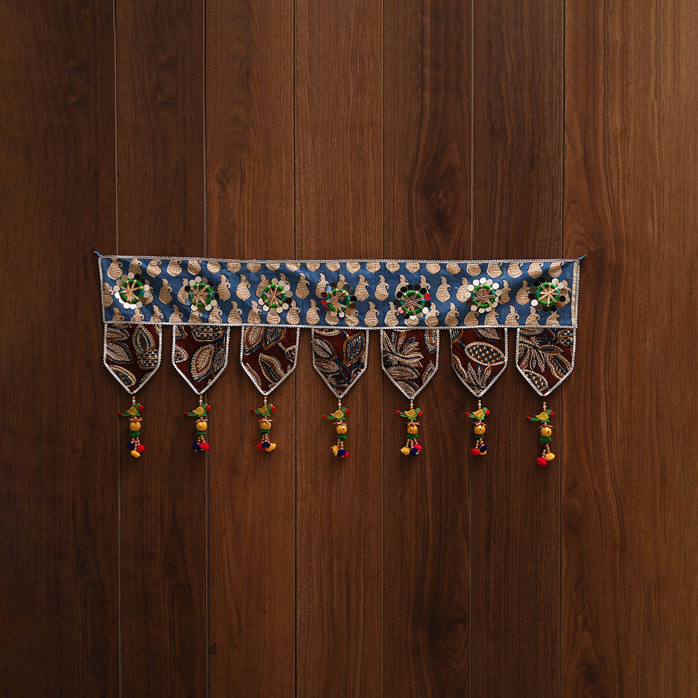 Handmade fabric toran for festive decor 03 - handcrafted