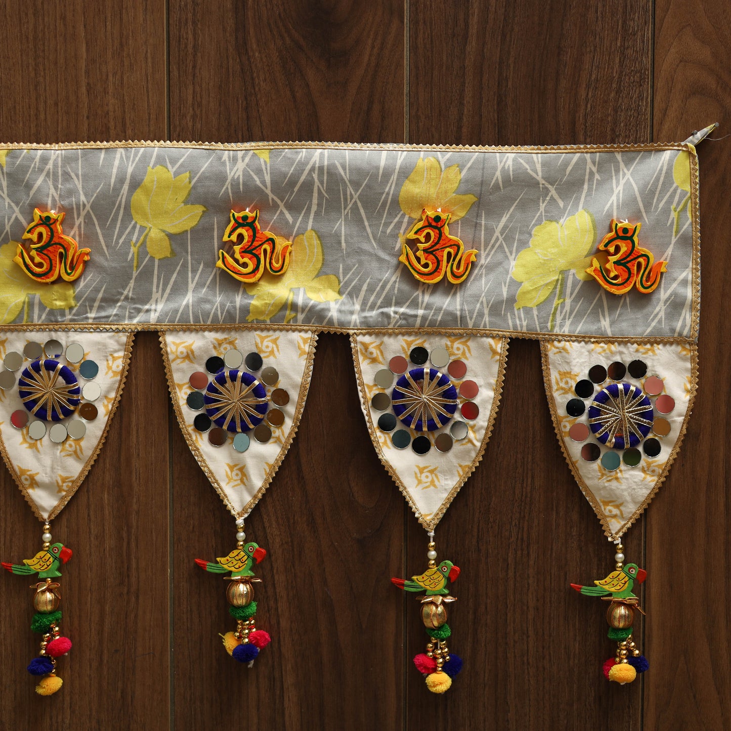 Handmade fabric toran for festive decor 05 - handcrafted