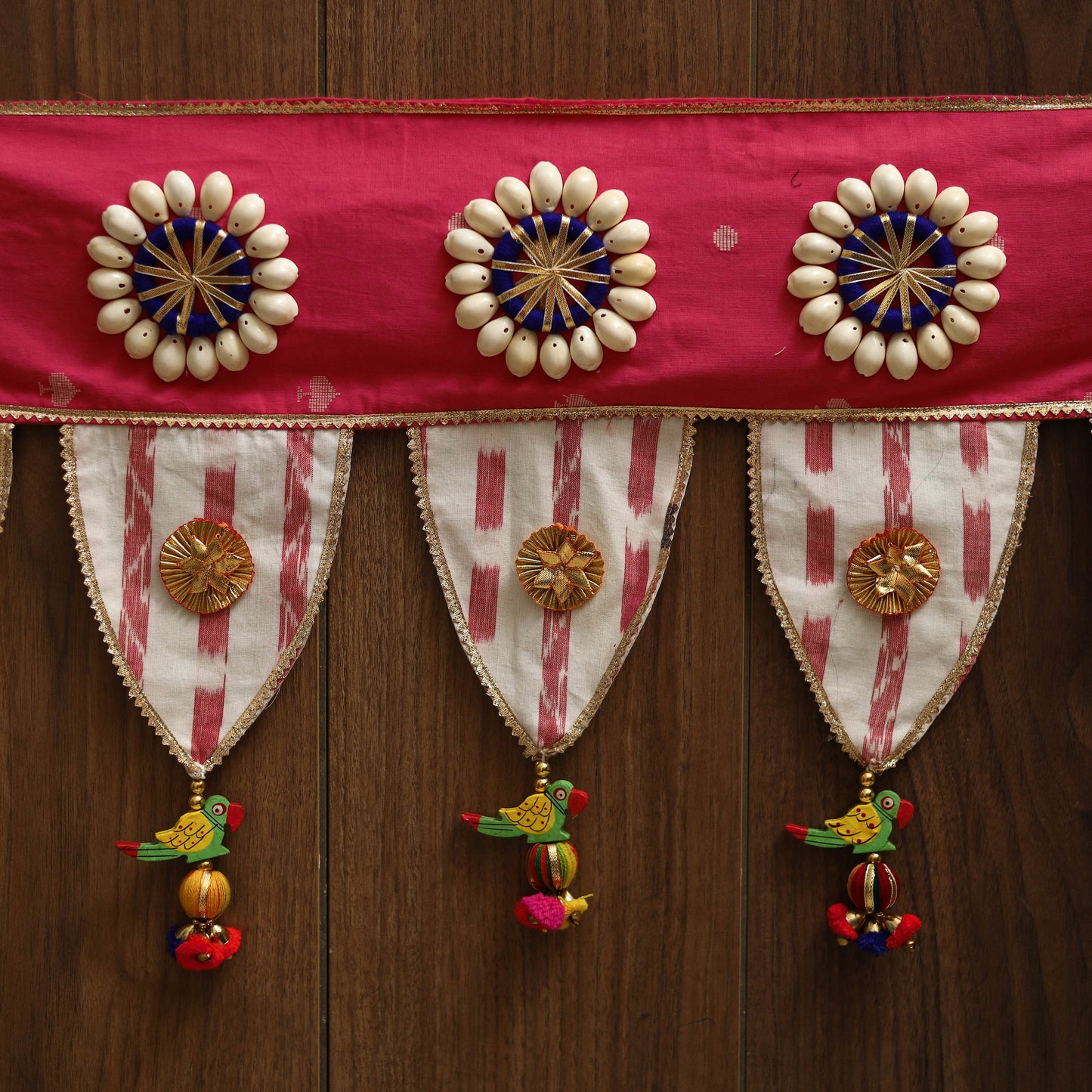 Handmade fabric toran for festive decor 06 - handcrafted