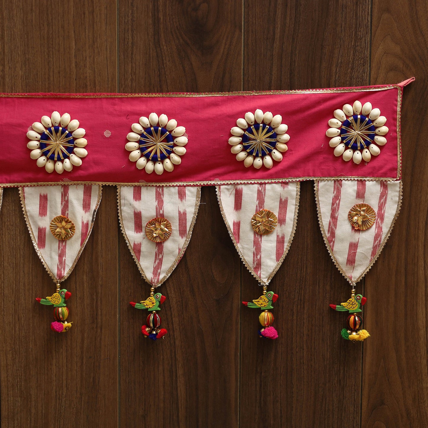 Handmade fabric toran for festive decor 06 - handcrafted