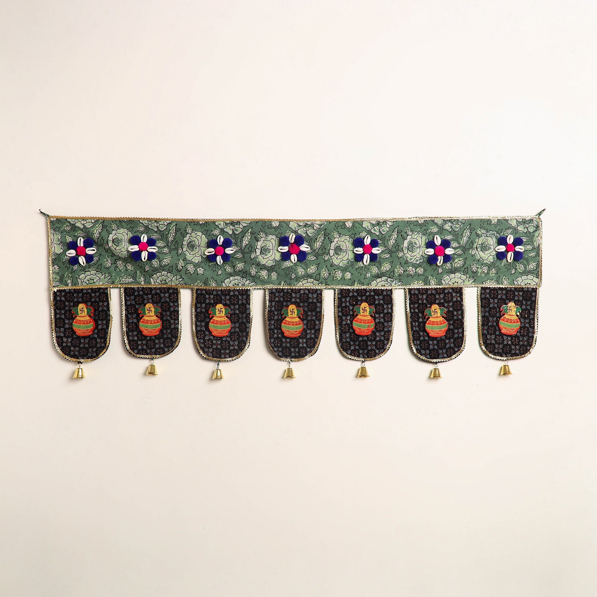 Handmade fabric toran for festive decor 08 - handcrafted