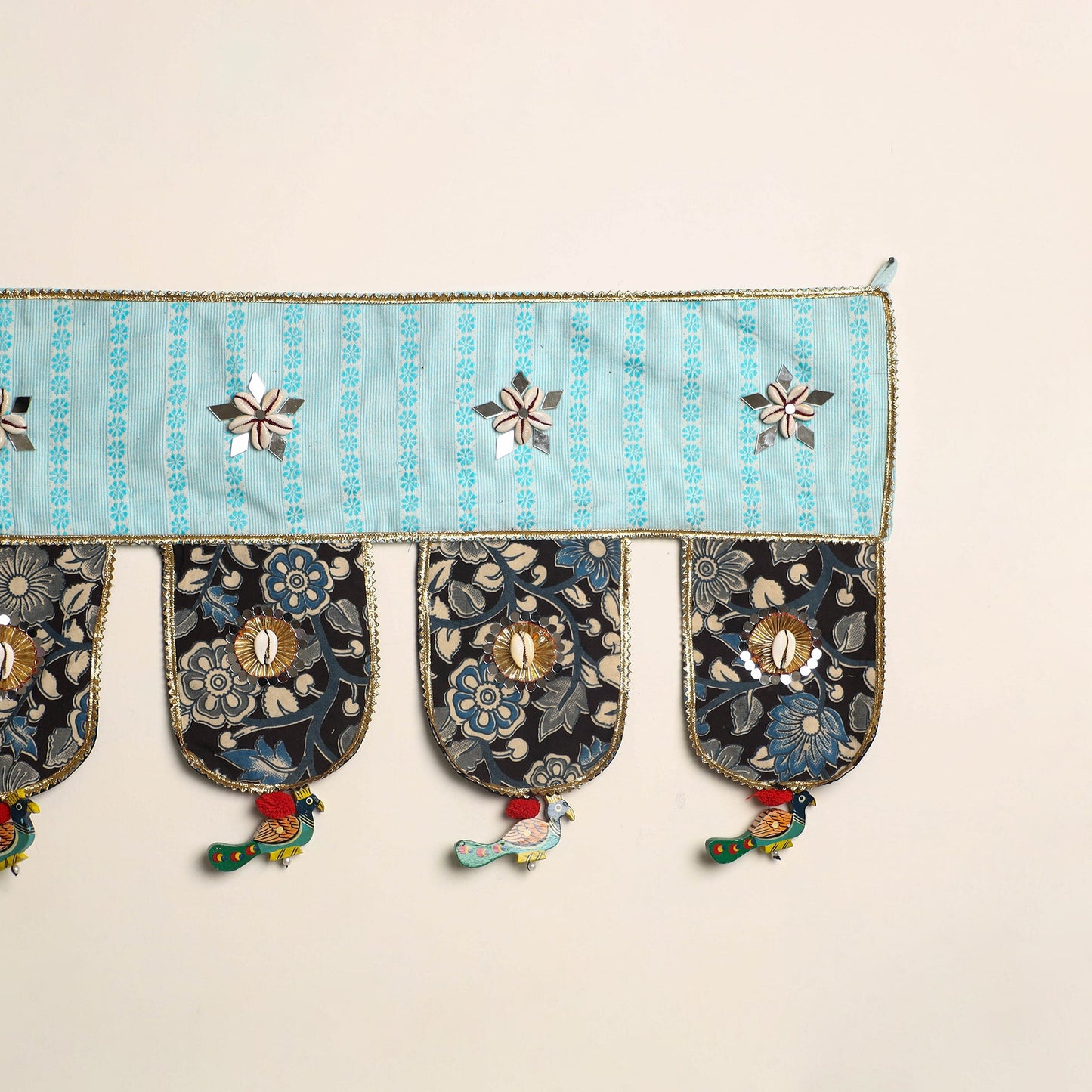 Handmade fabric toran for festive decor 09 - handcrafted