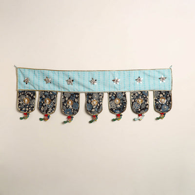 Handmade fabric toran for festive decor 09 - handcrafted