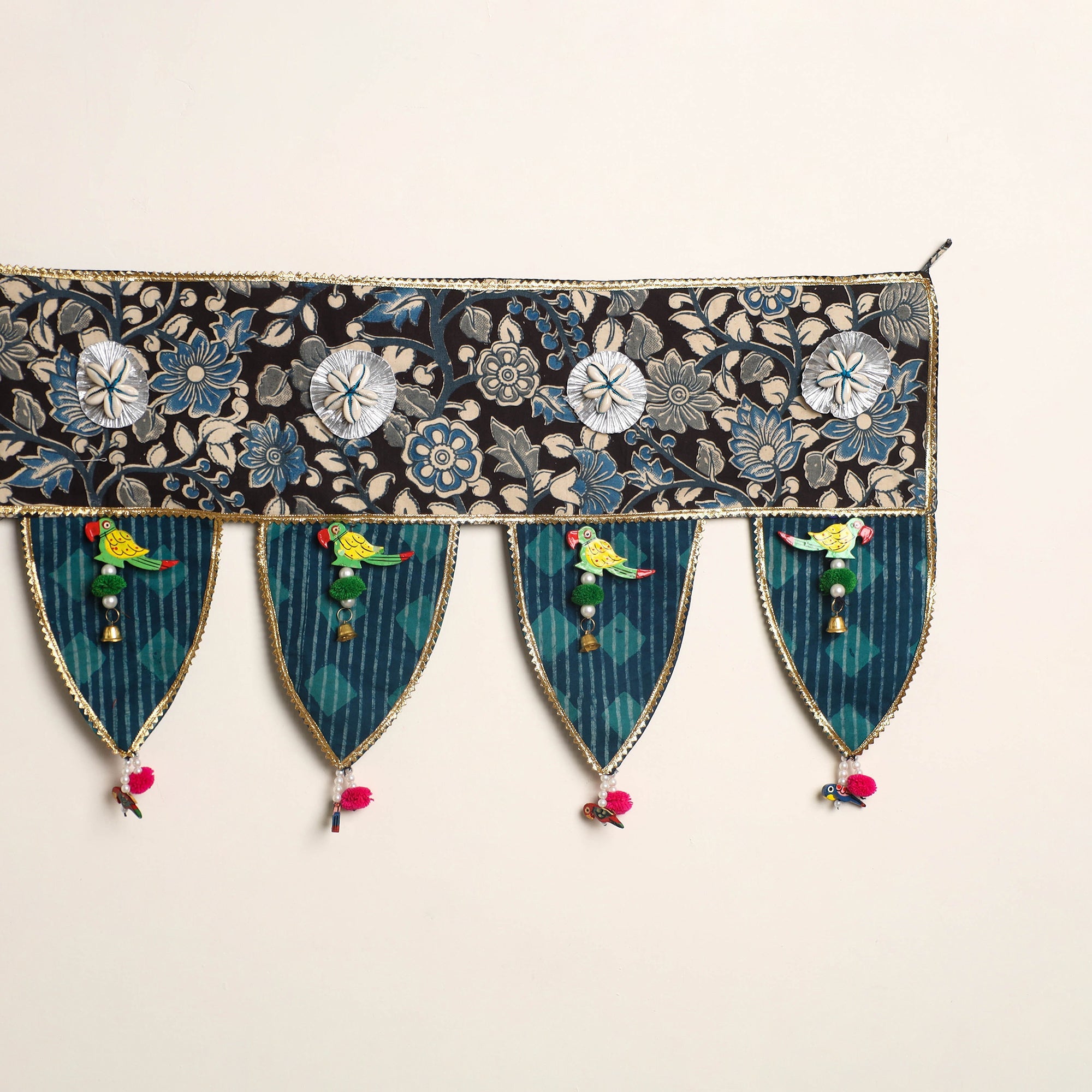 Handmade fabric toran for festive decor 10 - handcrafted