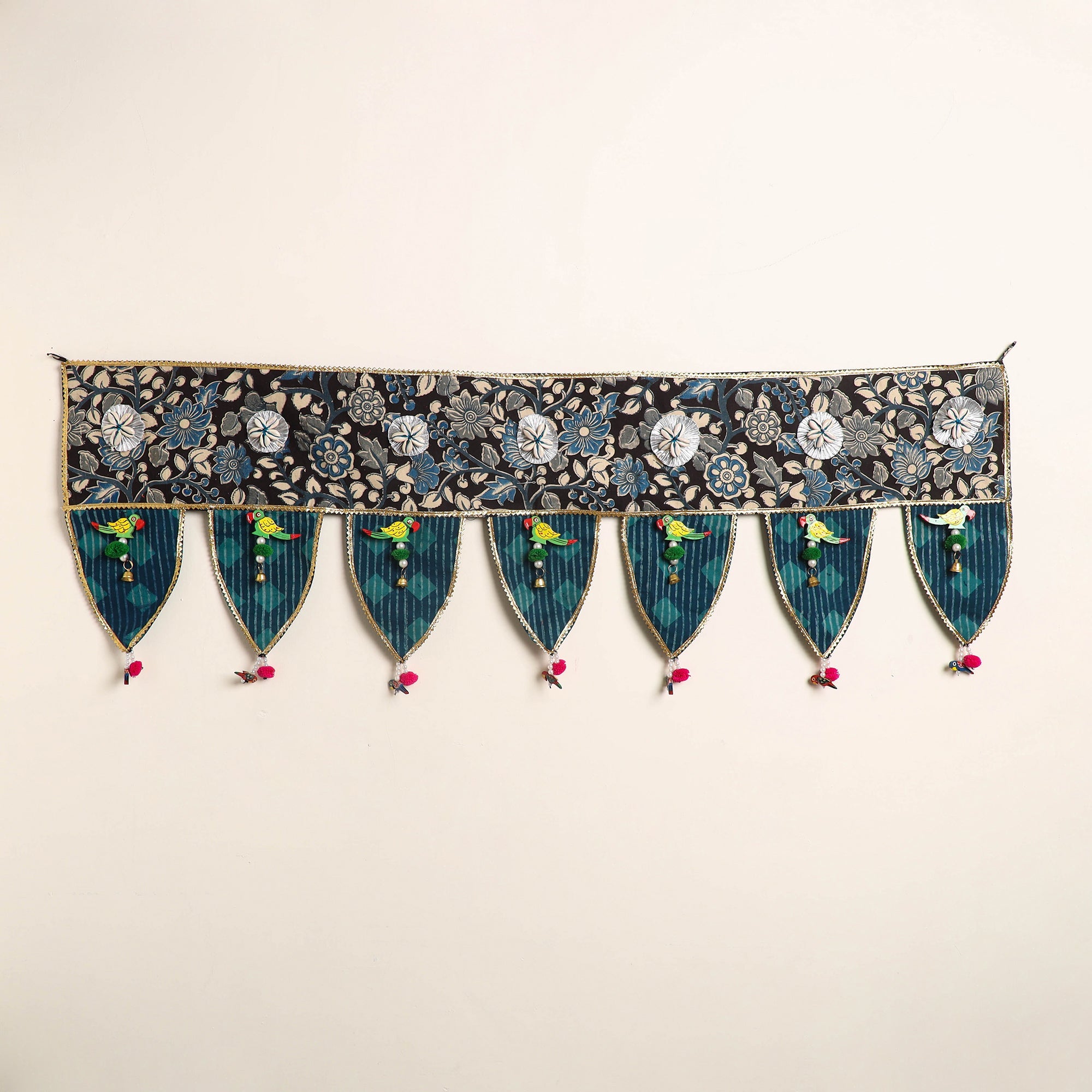 Handmade fabric toran for festive decor 10 - handcrafted