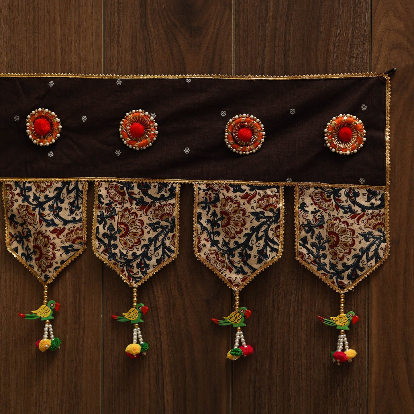 Handmade fabric toran for festive decor 10 - handcrafted