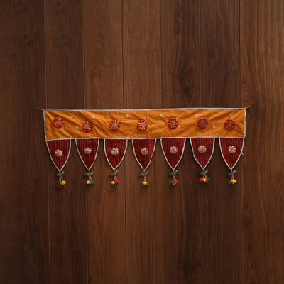 Handmade fabric toran for festive decor 100 - handcrafted