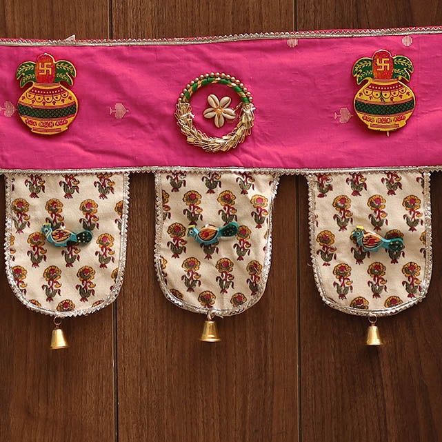 Handmade fabric toran for festive decor 101 - handcrafted