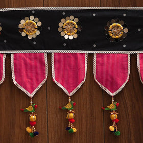 Handmade fabric toran for festive decor 105 - handcrafted