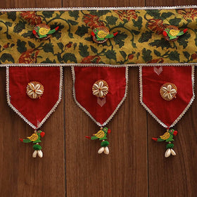 Handmade fabric toran for festive decor 107 - handcrafted
