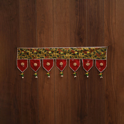 Handmade fabric toran for festive decor 107 - handcrafted