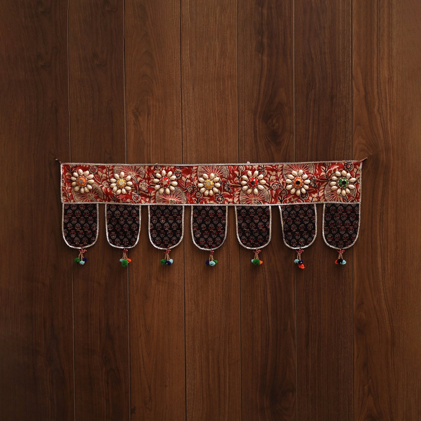 Handmade fabric toran for festive decor 108 - handcrafted