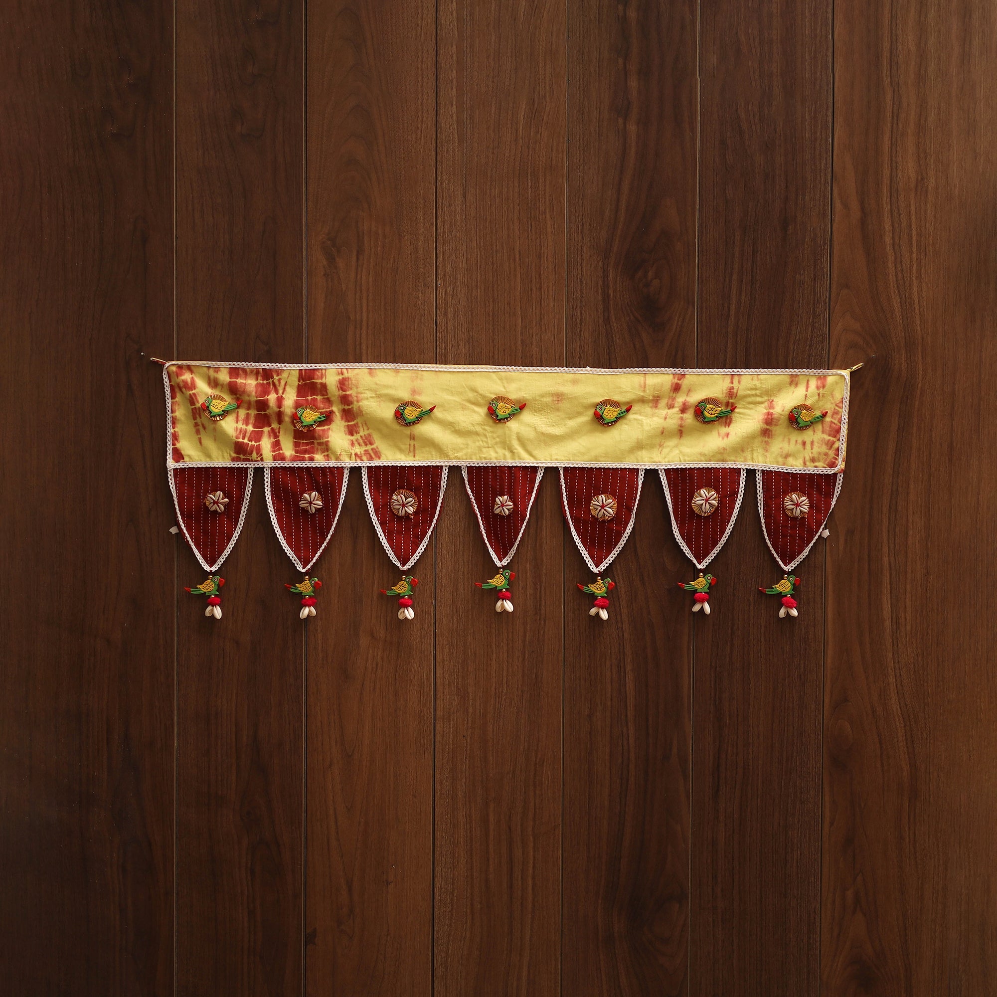 Handmade fabric toran for festive decor 109 - handcrafted