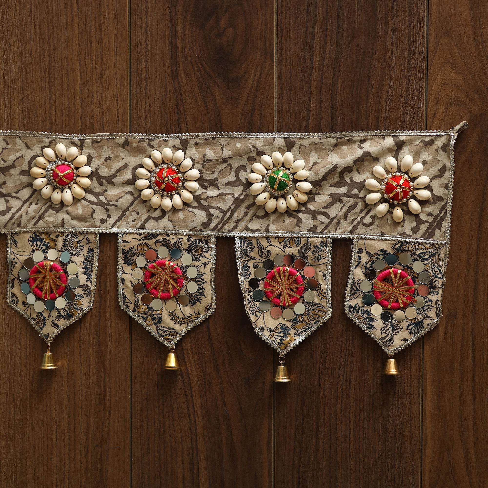 Handmade fabric toran for festive decor 11 - handcrafted