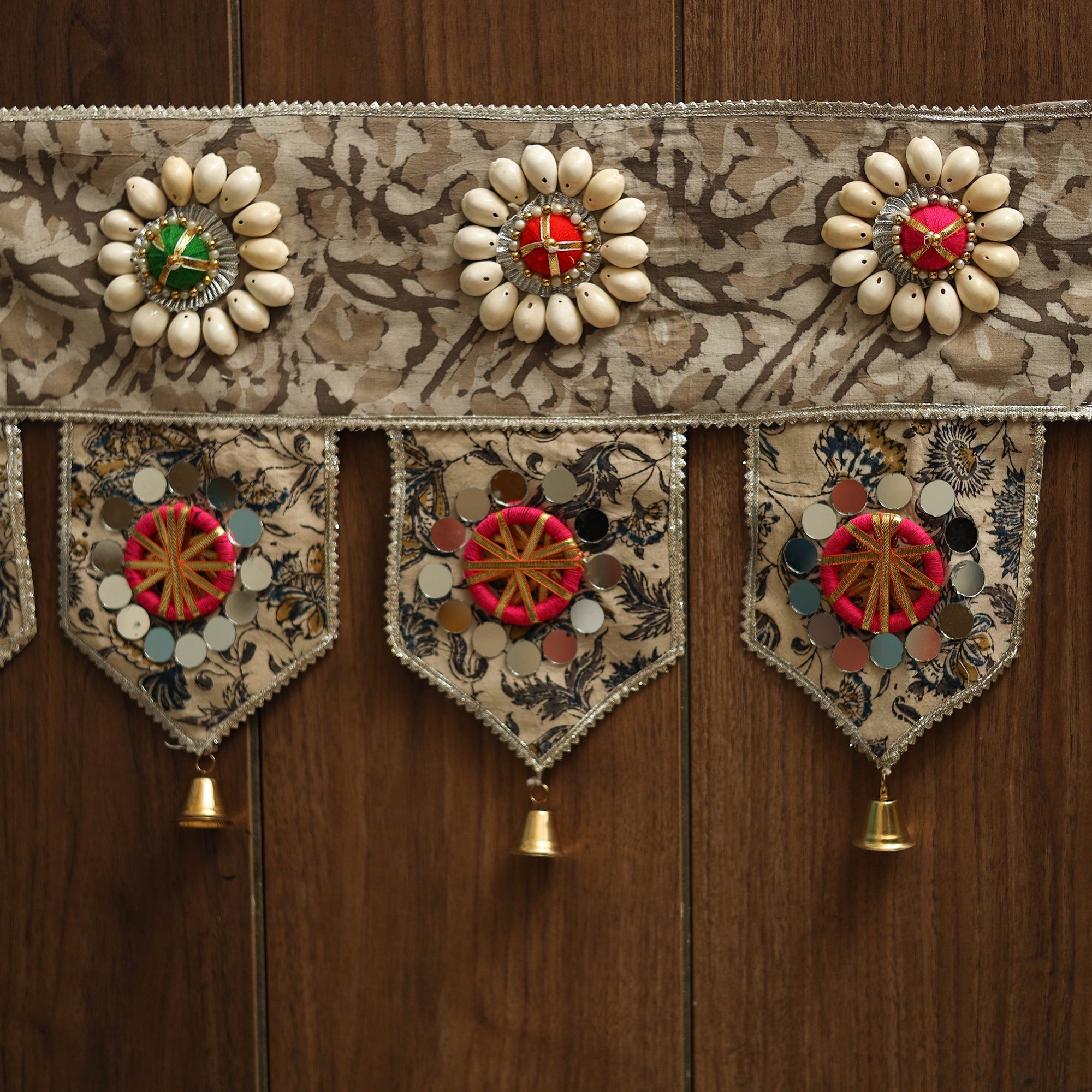 Handmade fabric toran for festive decor 11 - handcrafted