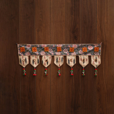 Handmade fabric toran for festive decor 111 - handcrafted