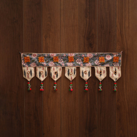 Handmade fabric toran for festive decor 111 - handcrafted