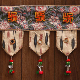 Handmade fabric toran for festive decor 111 - handcrafted