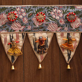 Handmade fabric toran for festive decor 113 - handcrafted