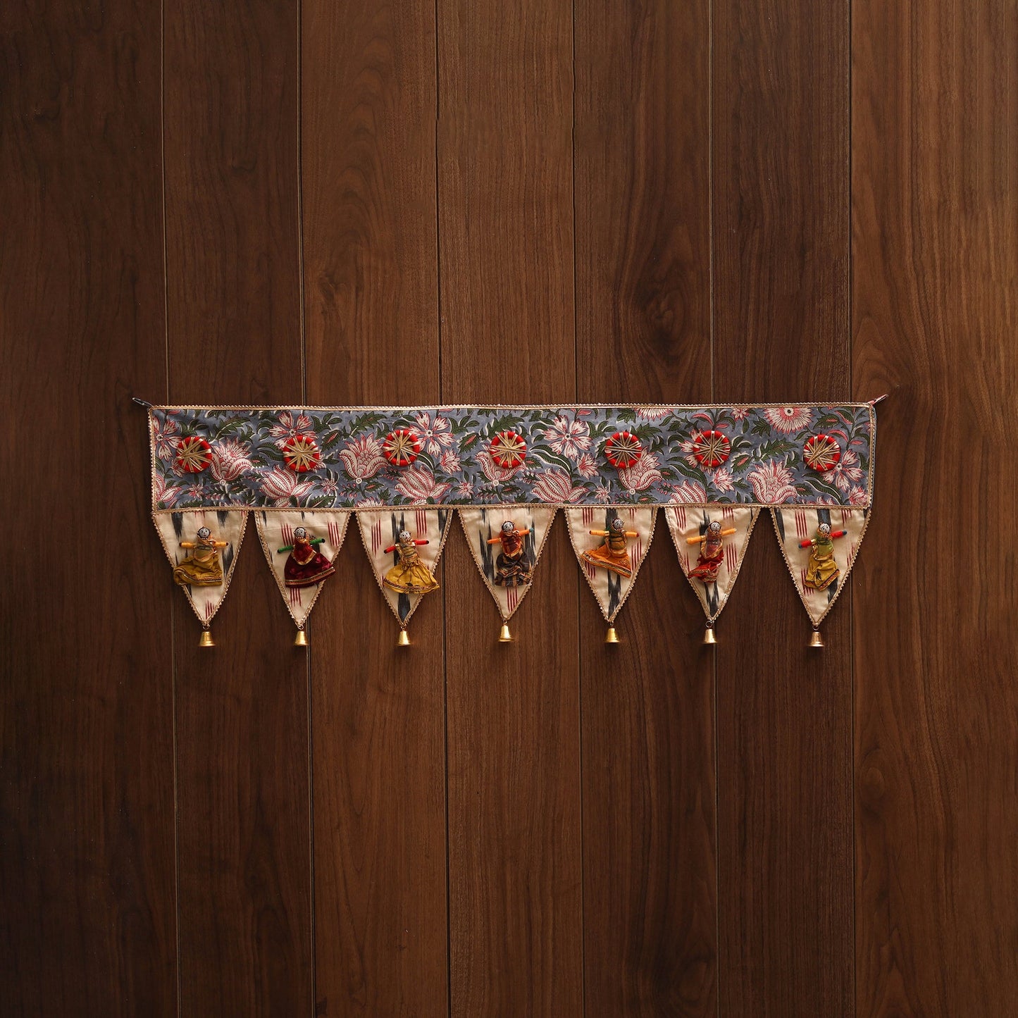 Handmade fabric toran for festive decor 113 - handcrafted