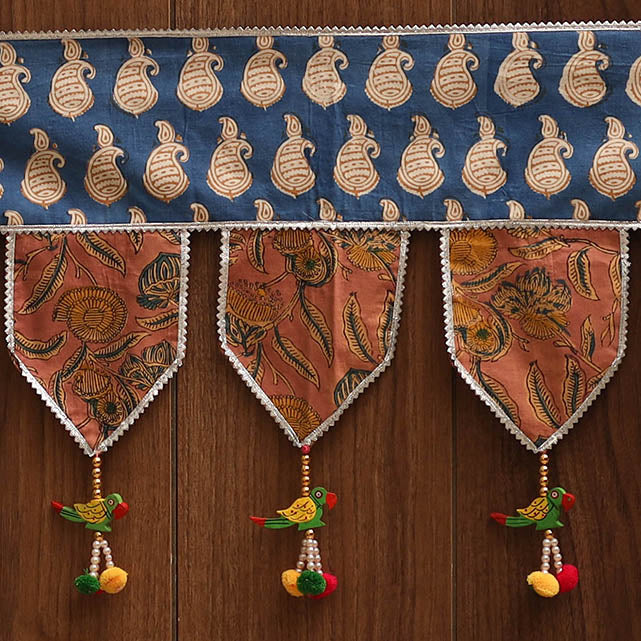 Handmade fabric toran for festive decor 115 - handcrafted