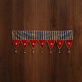 Handmade fabric toran for festive decor 117 - handcrafted
