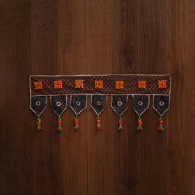 Handmade fabric toran for festive decor 118 - handcrafted