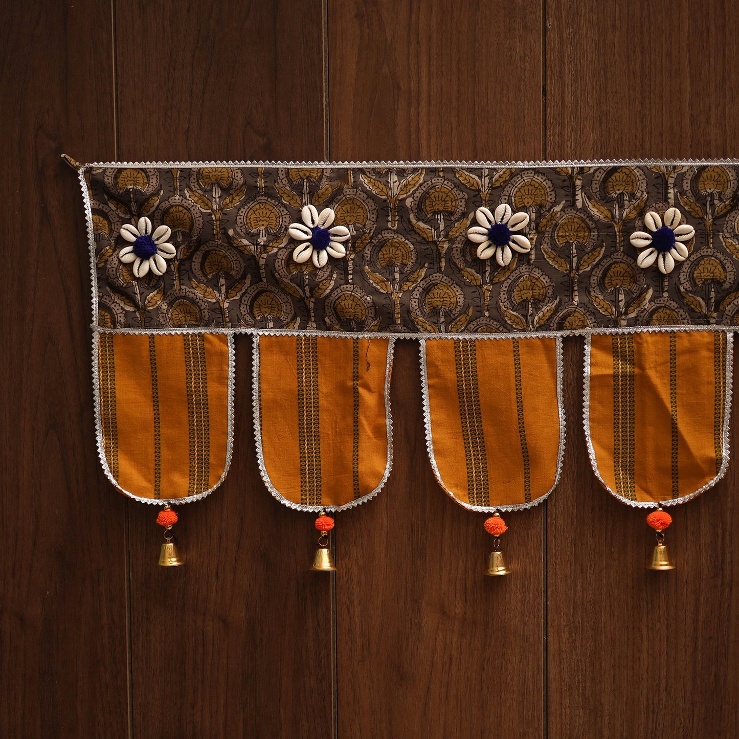 Handmade fabric toran for festive decor 119 - handcrafted