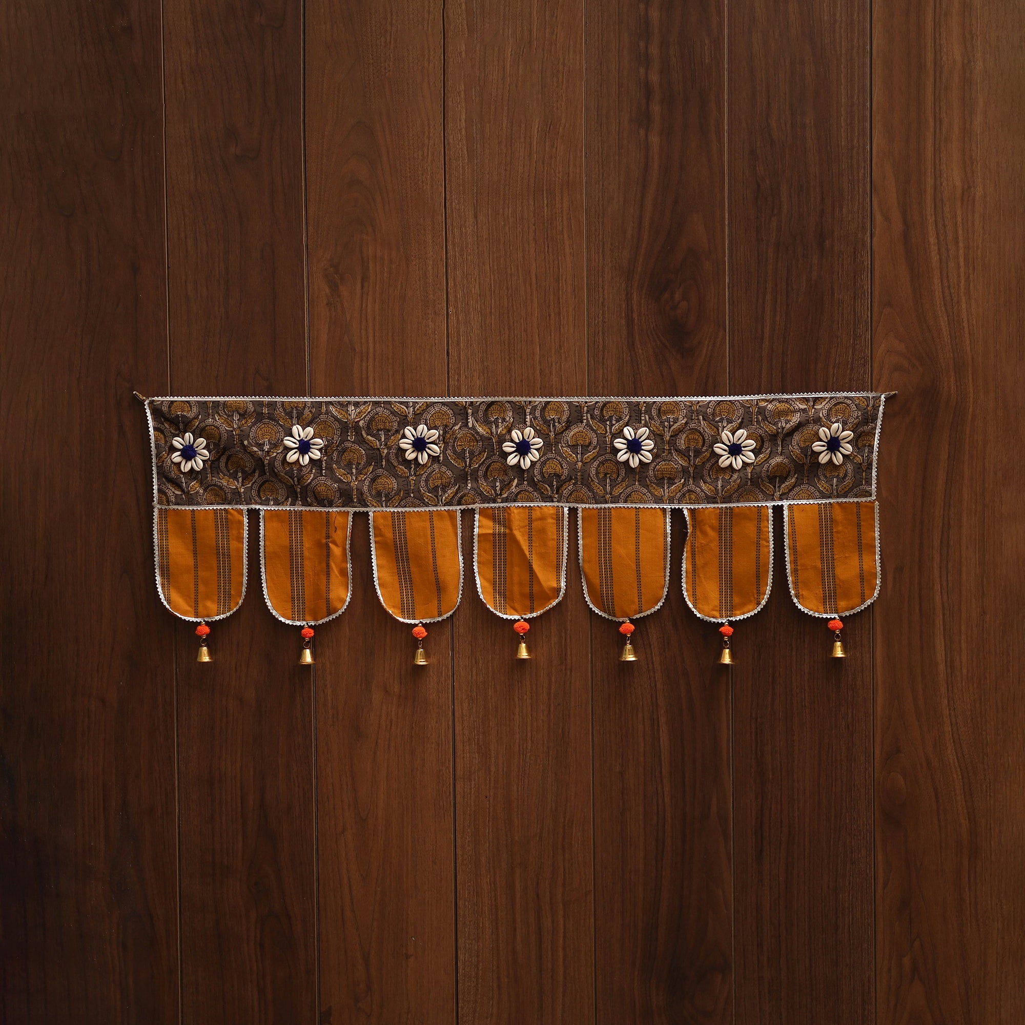 Handmade fabric toran for festive decor 119 - handcrafted