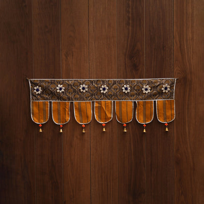 Handmade fabric toran for festive decor 119 - handcrafted