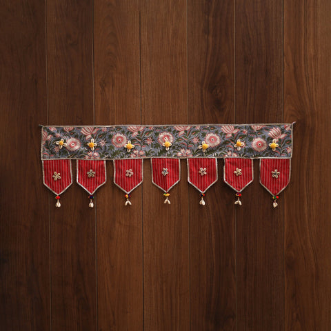Handmade fabric toran for festive decor 120 - handcrafted
