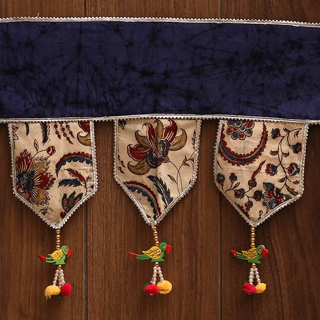 Handmade fabric toran for festive decor 122 - handcrafted