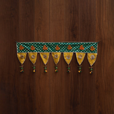 Handmade fabric toran for festive decor 125 - handcrafted