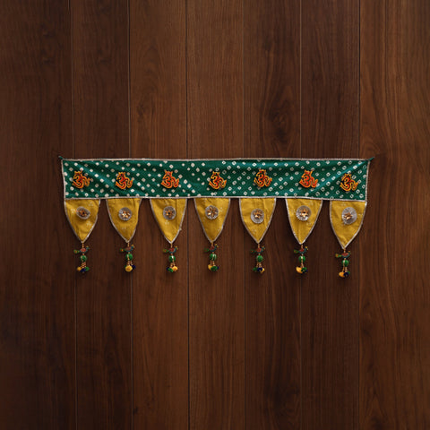 Handmade fabric toran for festive decor 125 - handcrafted