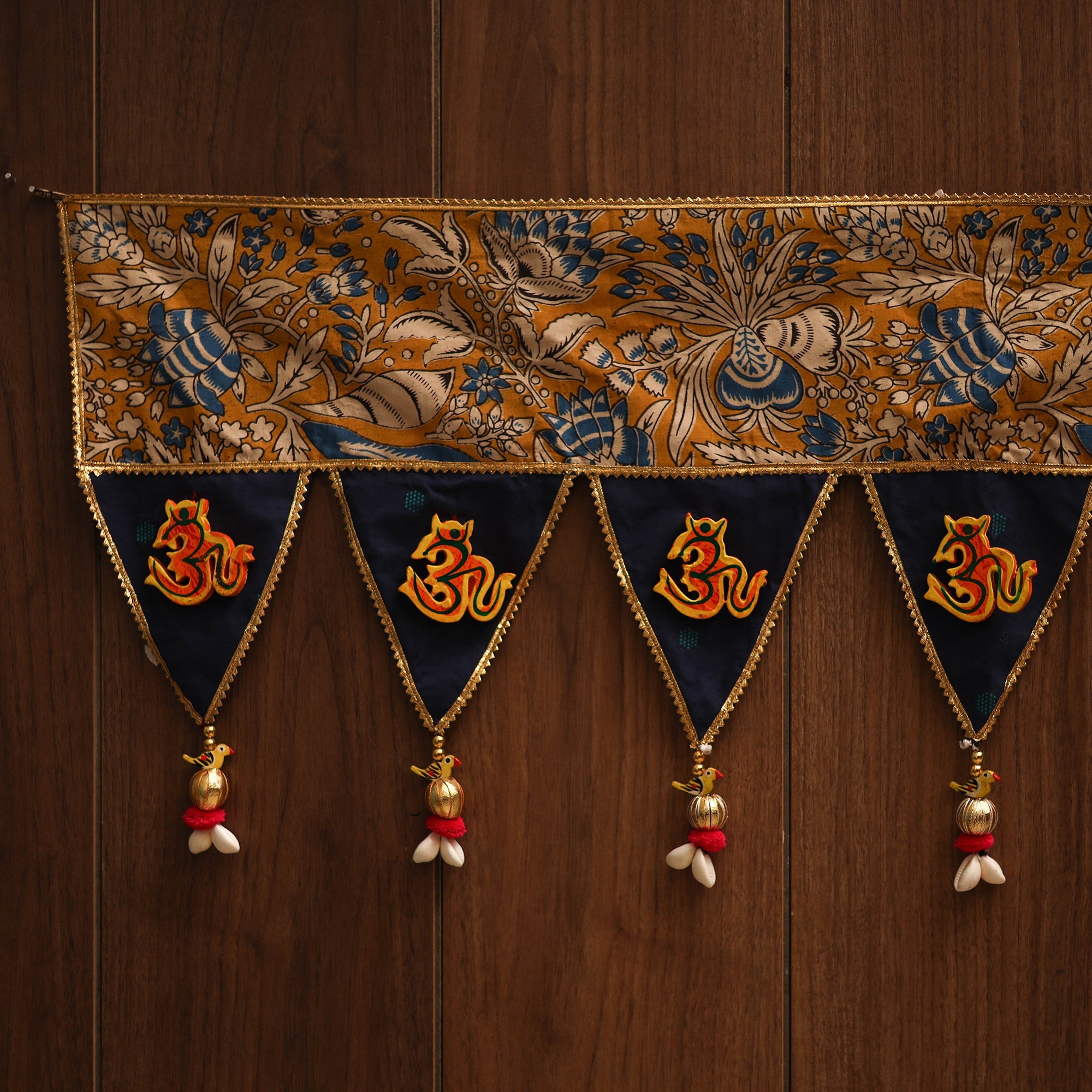 Handmade fabric toran for festive decor 126 - handcrafted