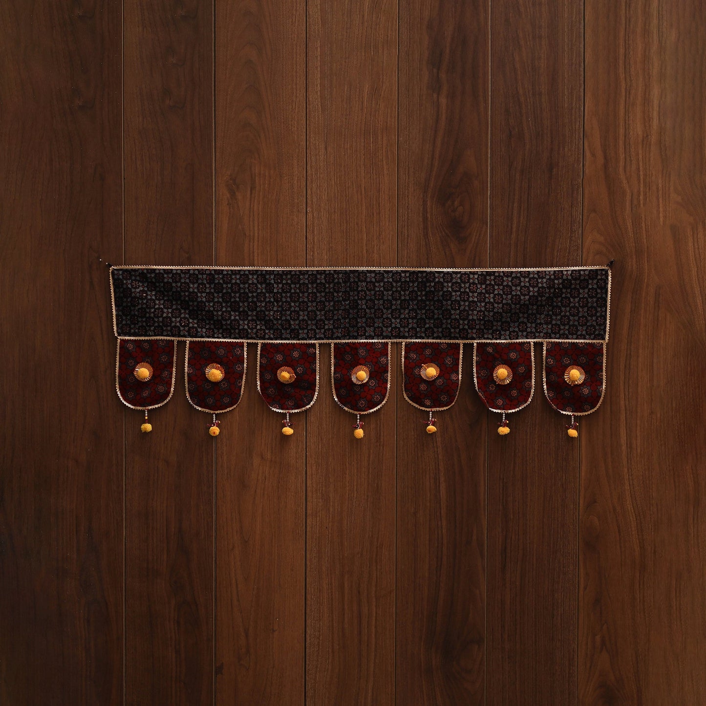 Handmade fabric toran for festive decor 130 - handcrafted