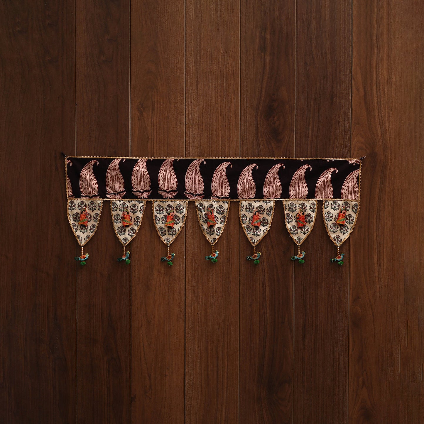 Handmade fabric toran for festive decor 131 - handcrafted