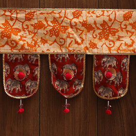 Handmade fabric toran for festive decor 132 - handcrafted