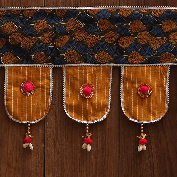 Handmade fabric toran for festive decor 134 - handcrafted