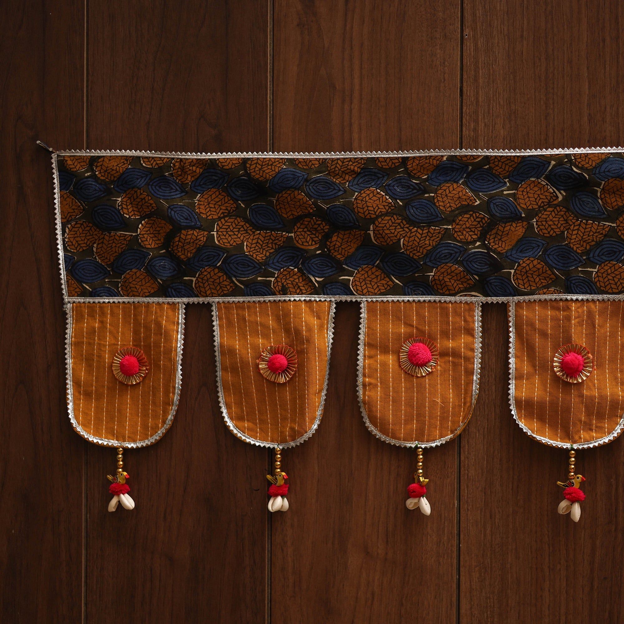 Handmade fabric toran for festive decor 134 - handcrafted