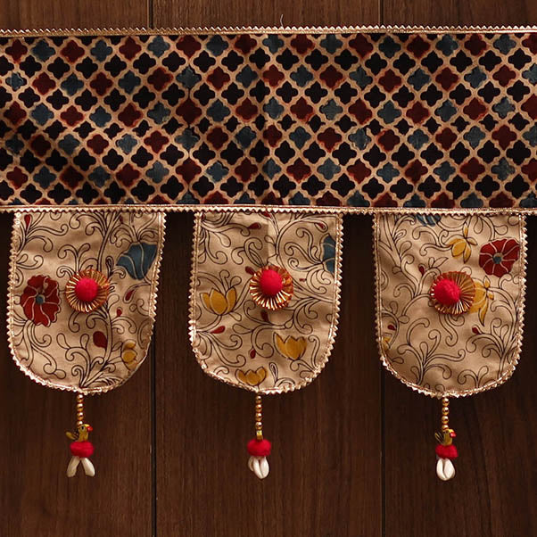 Handmade fabric toran for festive decor 135 - handcrafted