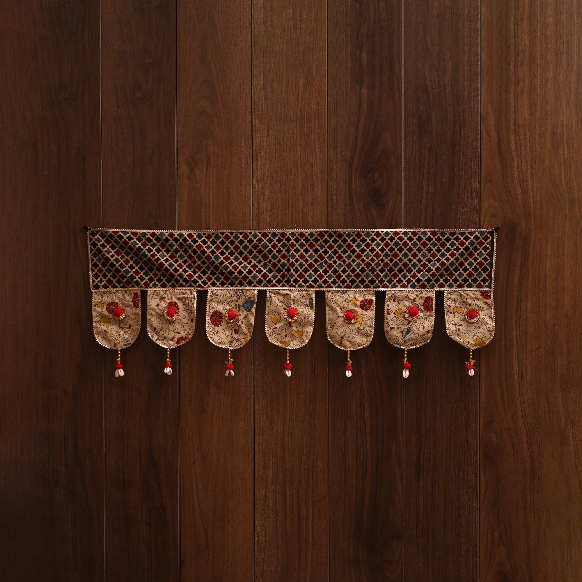 Handmade fabric toran for festive decor 135 - handcrafted